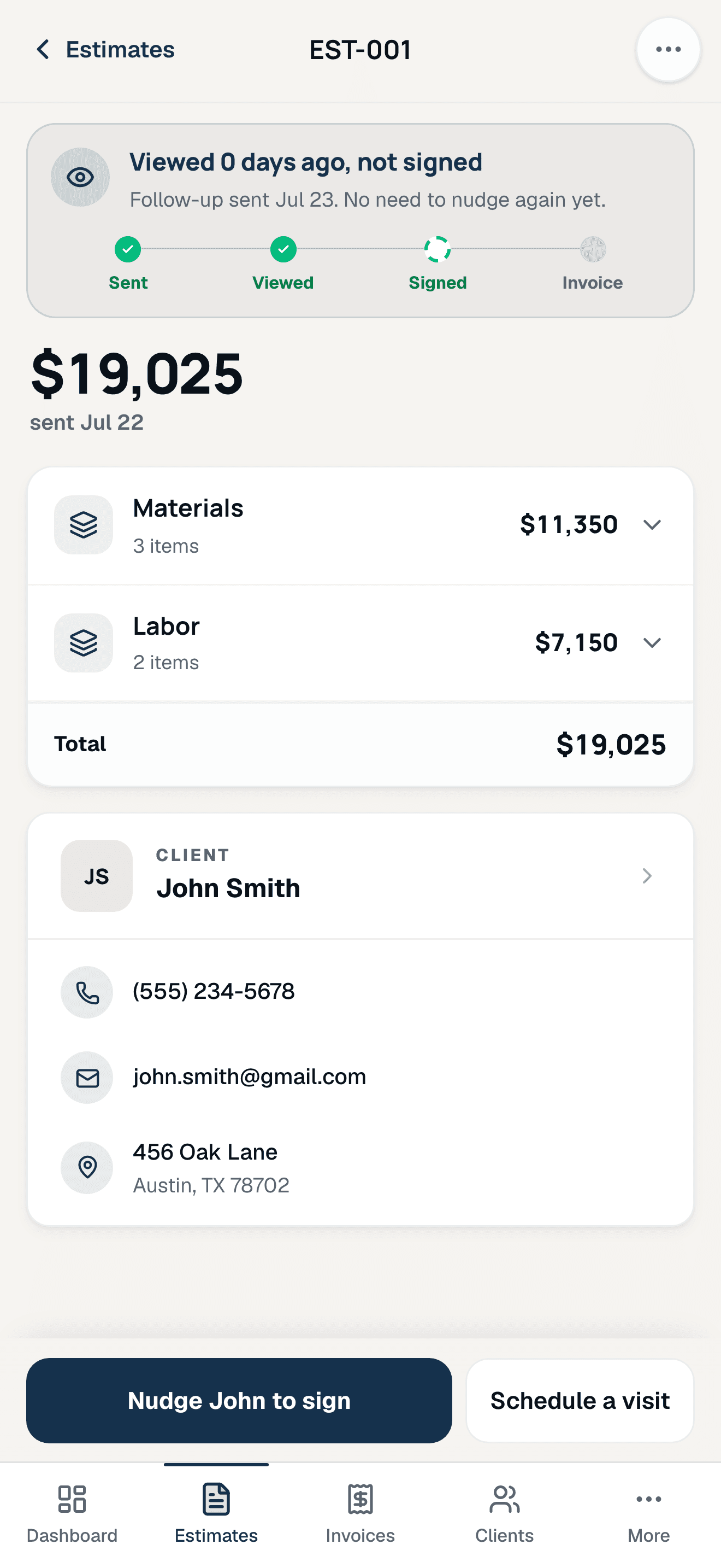 Estimate Software for Home Service Pros